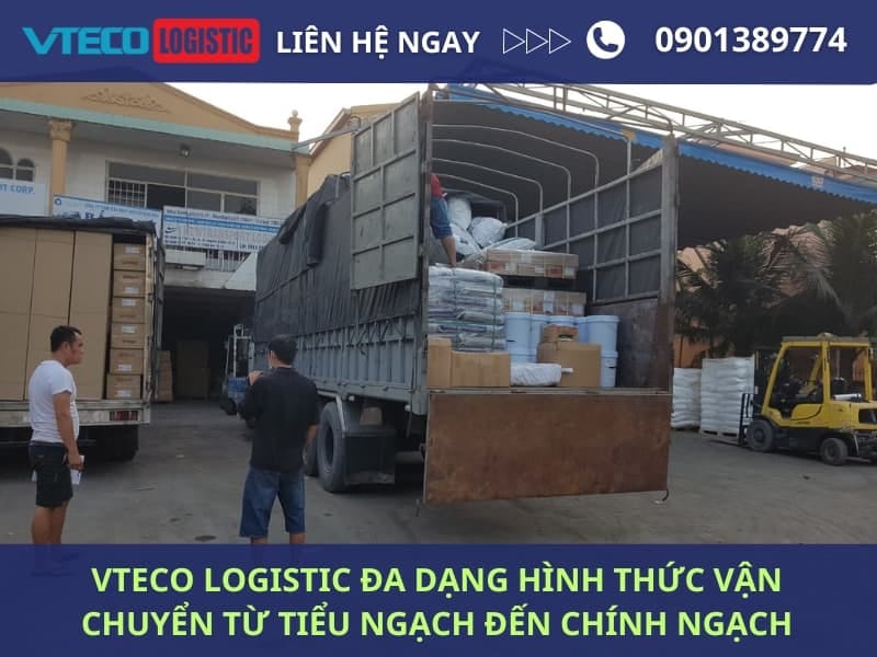 Vteco Logistic đa dạng hình thức vận chuyển từ tiểu ngạch đến chính ngạch