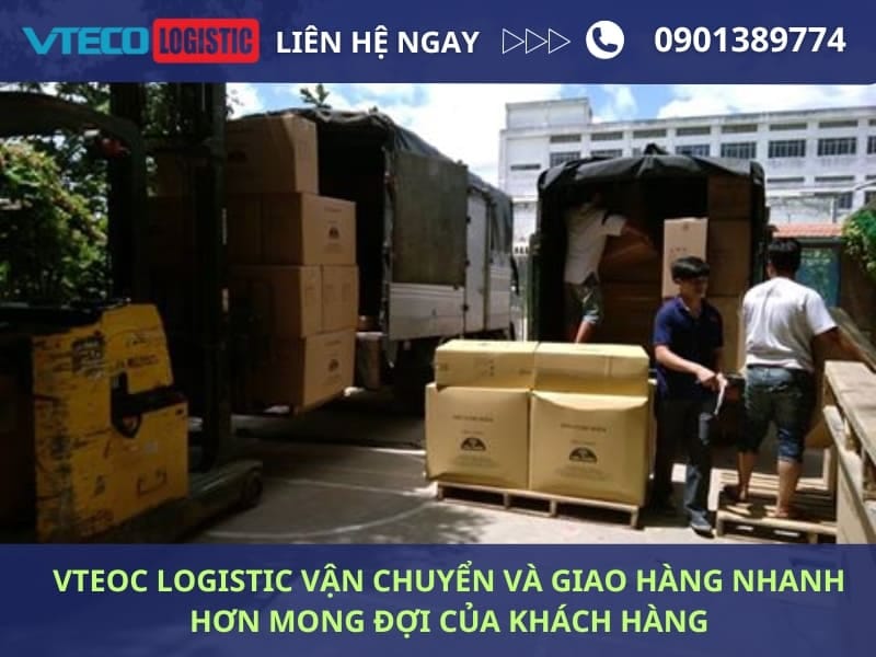 Vteco Logistic vận chuyển và giao hàng nhanh hơn mong đơi của khách hàng