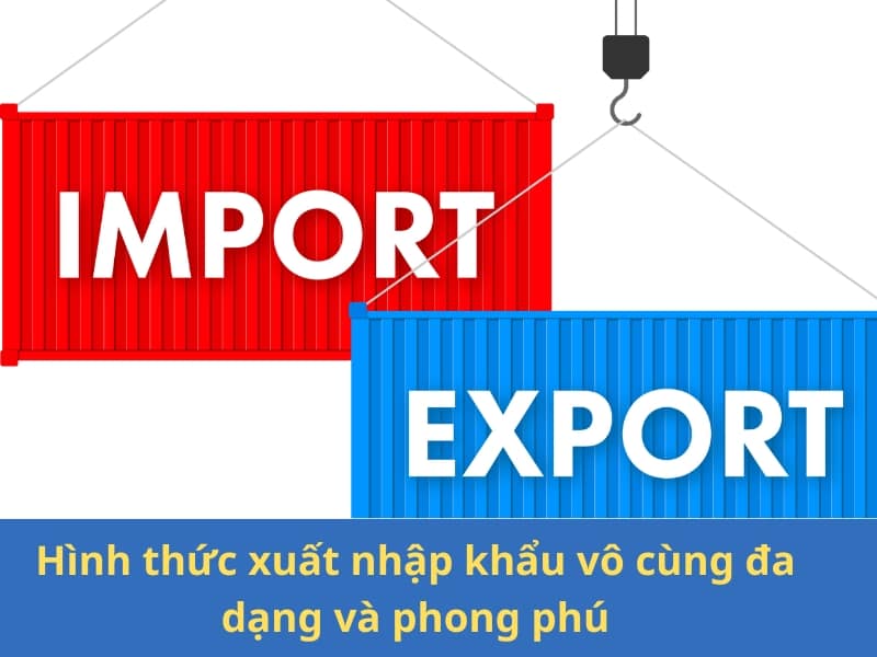 Hình thức xuất nhập khẩu vô cùng đa đạng và phong phú