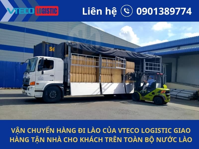 Vận chuyển hàng đi Lào của Vteco 